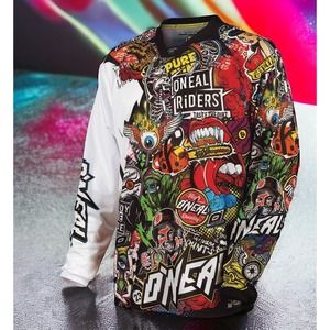 O'Neal Mayhem Lite Crank Motocross ATV Dirt Bike Quad MX BMX Jersey MENS XL